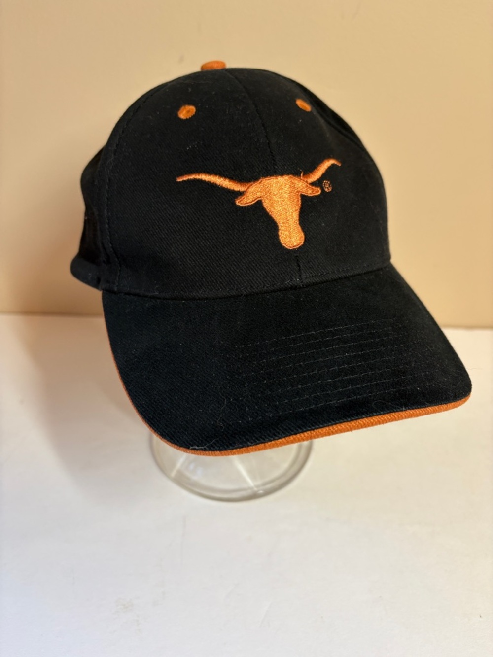Black and Orange Texas Longhorn Logo Baseball Cap, NCAA licensed